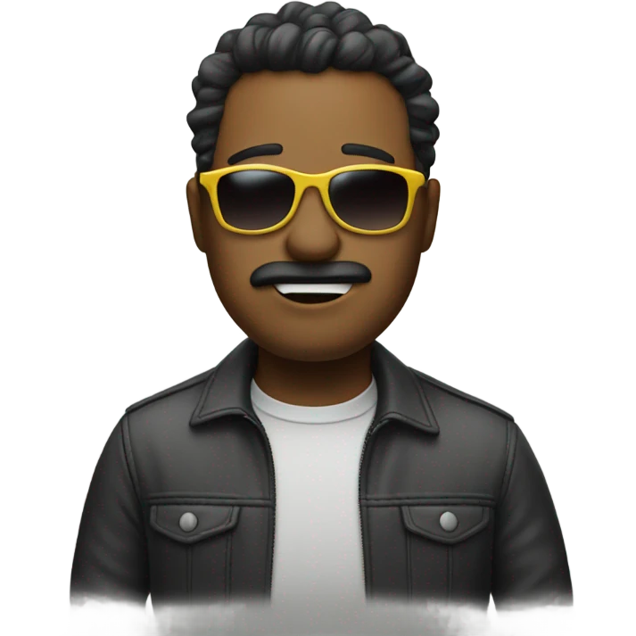 A fart wearing sunglasses  emoji