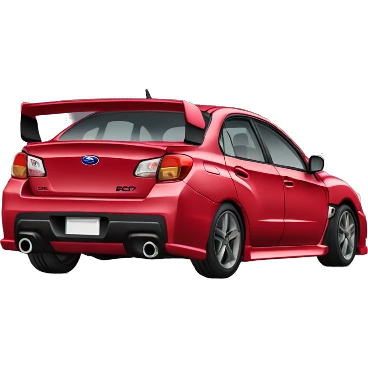 Crimson Subaru Impreza WRX emoji
