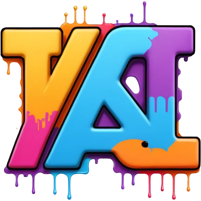 Сделай граффити, надпись "CNS" emoji