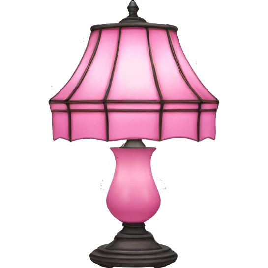 Pink Tiffany lamp emoji