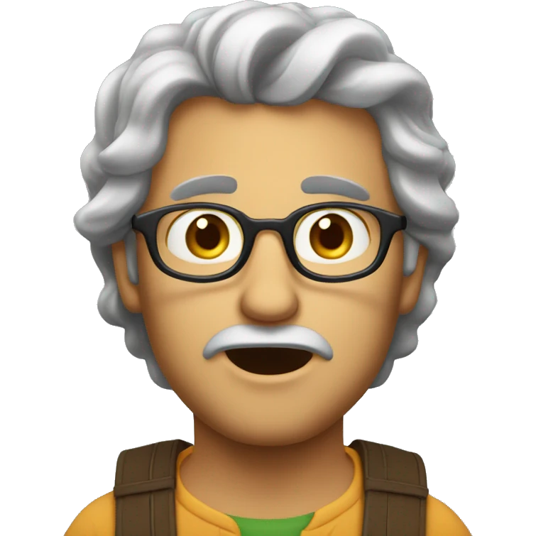 Italian man have a surprised  emoji