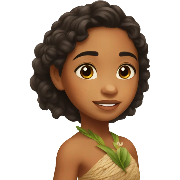 Moana when she was child  emoji
