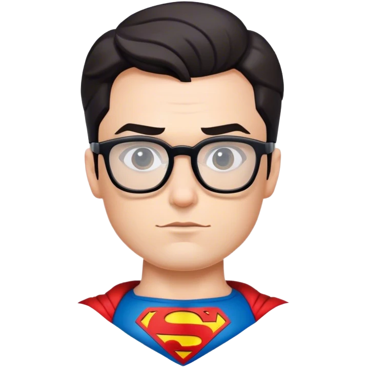 Superman with glasses  emoji