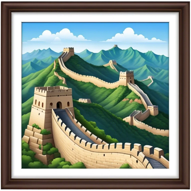 great wall of china, no frame emoji