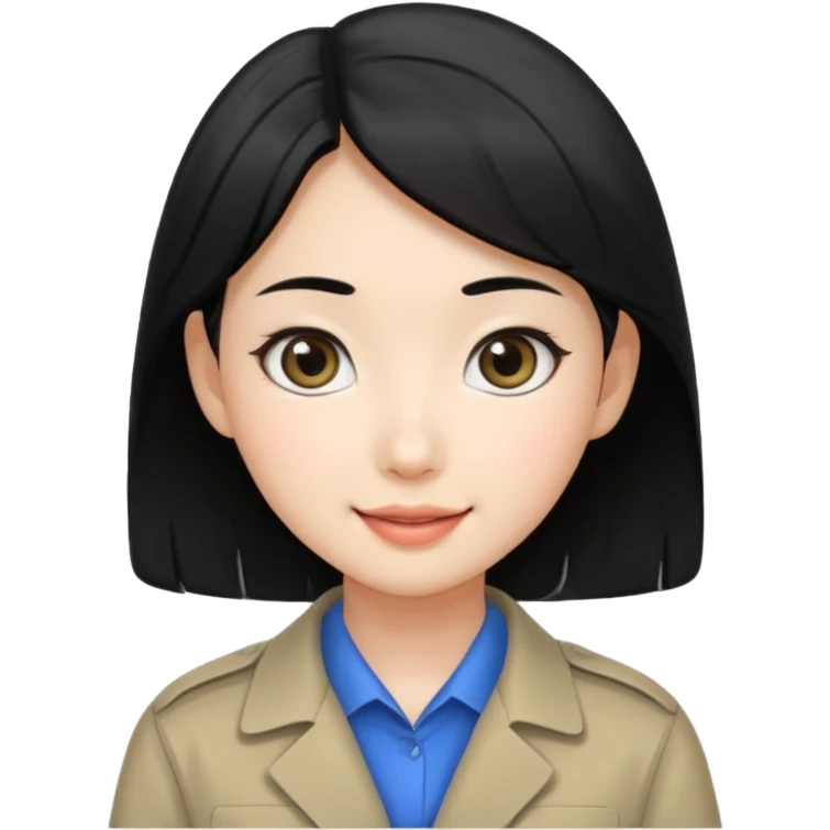 A big eye
Black-haired young Korean female guide emoji