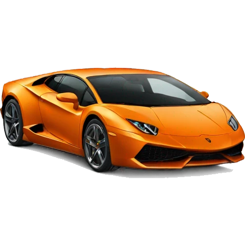 orange Lamborghini emoji
