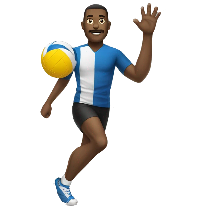 foot volleyball man emoji