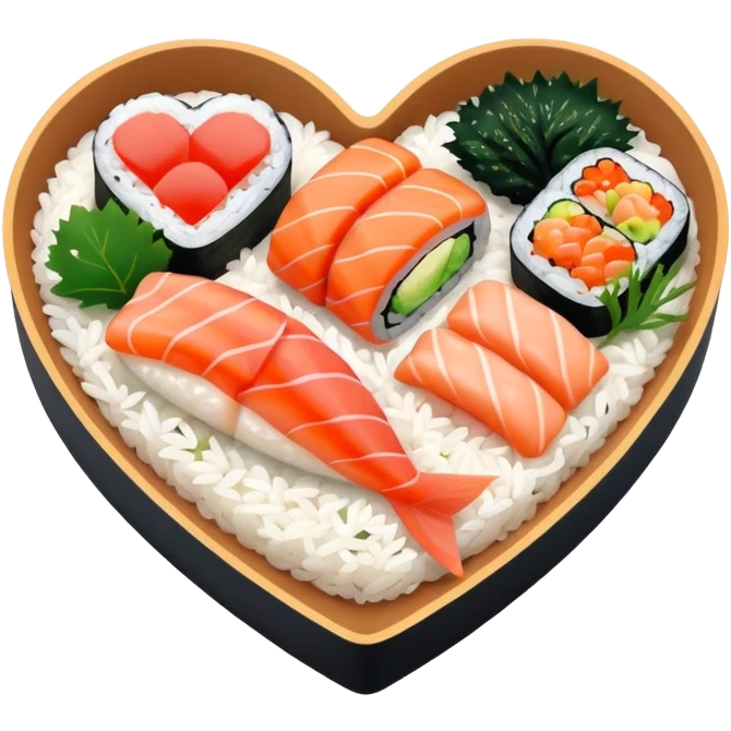 sushi heart emoji