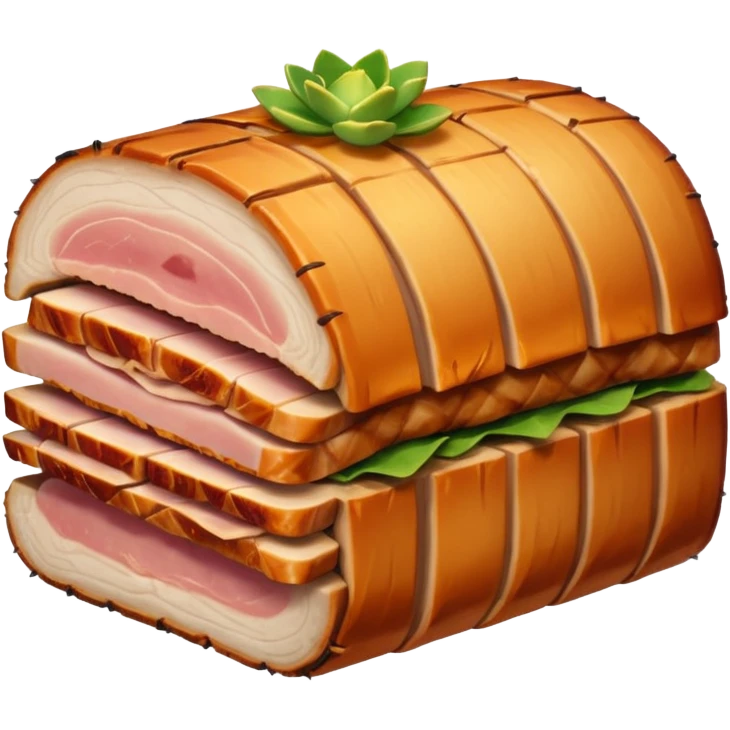 Round boneless pork belly lechon emoji