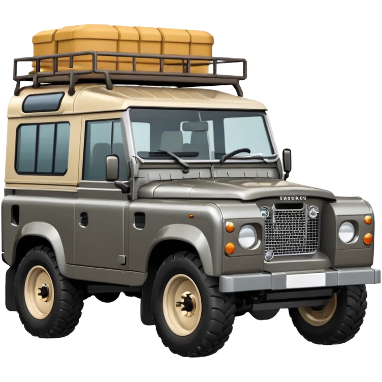 Grey-brown Land Rover D
Apple emoji style emoji