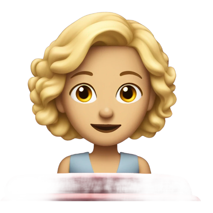 Blonde Lady at the theatre emoji