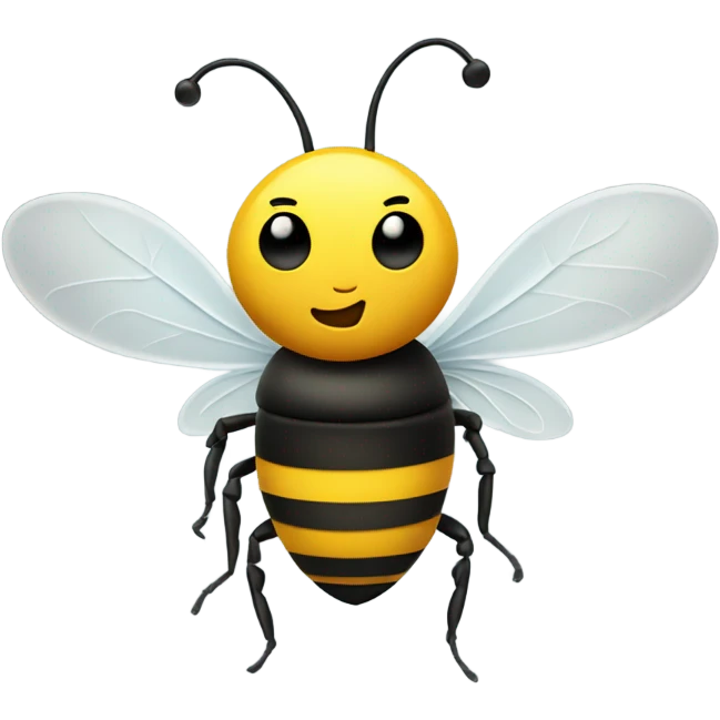 Bee smoking weed  emoji