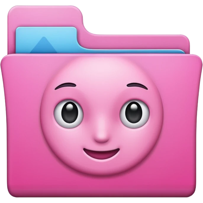 mix pink forward facing folder emoji