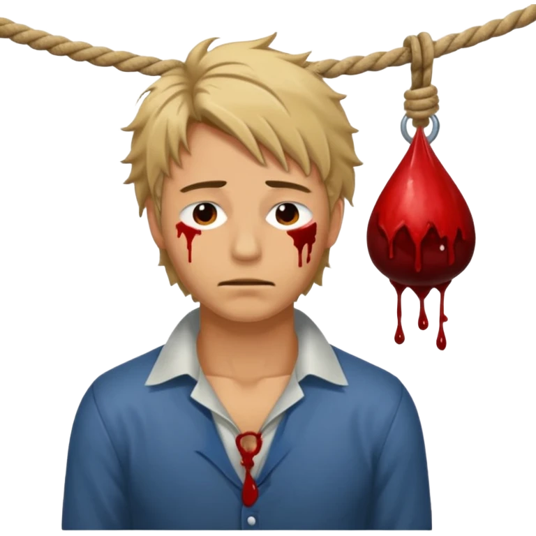 A man being hung like he was hung for murder  emoji