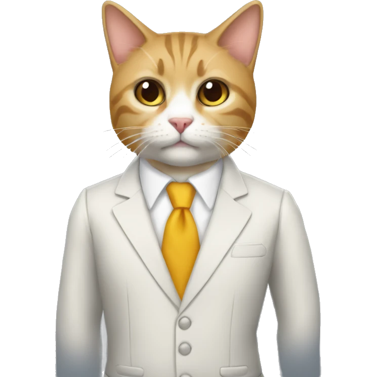 Gato con traje de ladron emoji