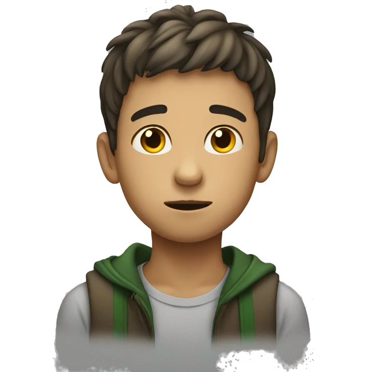 Boy thinking  emoji