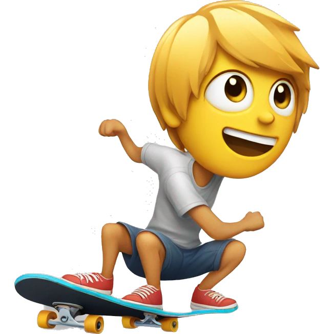 Chat avec skateboard  emoji