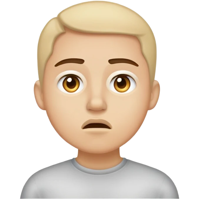 Lightskin saying shut up emoji