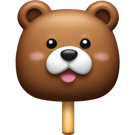 Bear-shaped marshmallows emoji