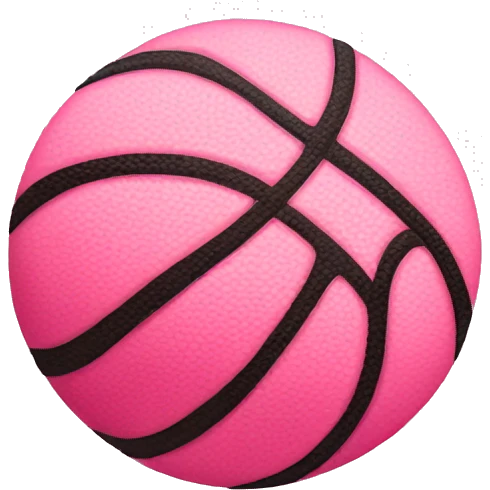 Pink basketball  emoji