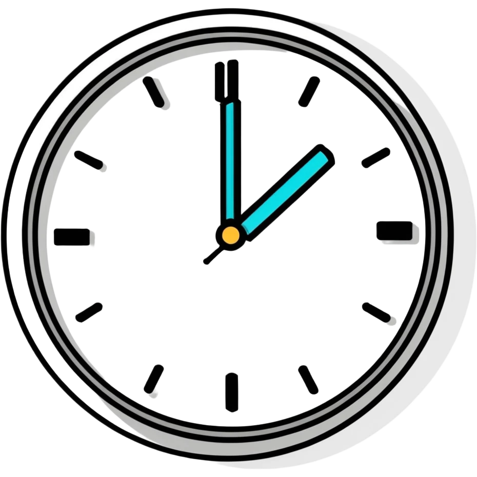 Clock it  emoji
