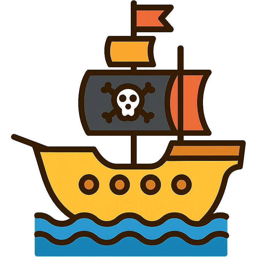 pirate ship emoji