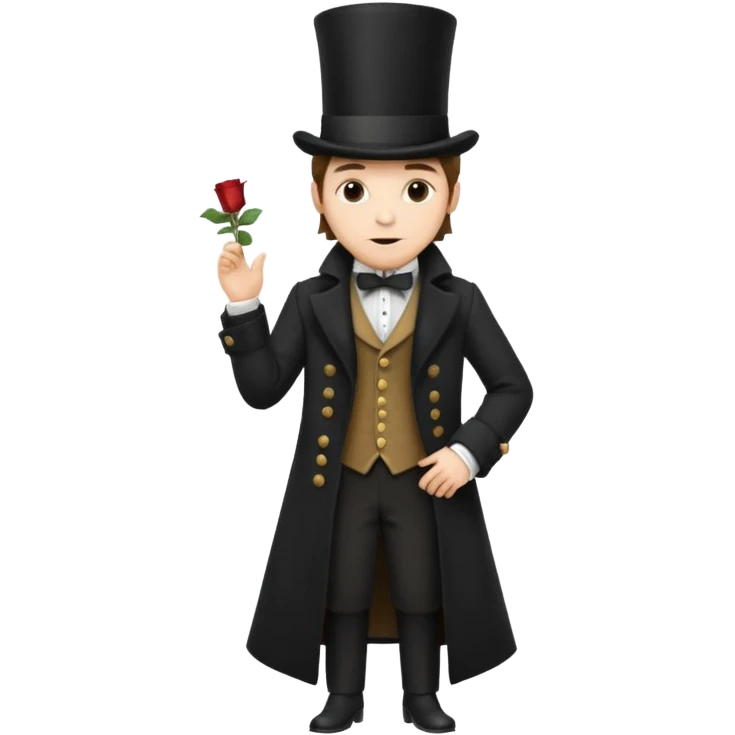 Man victorian style face emoji