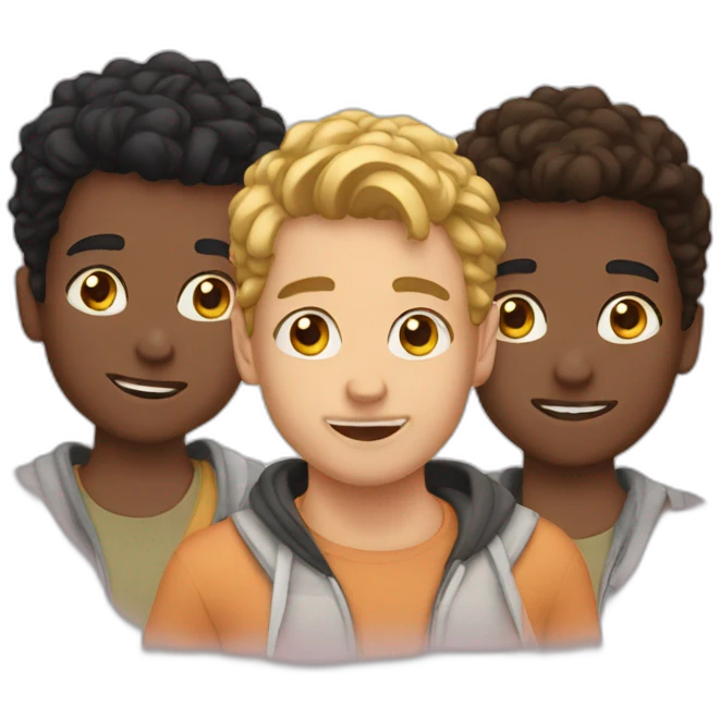 3 boys emoji