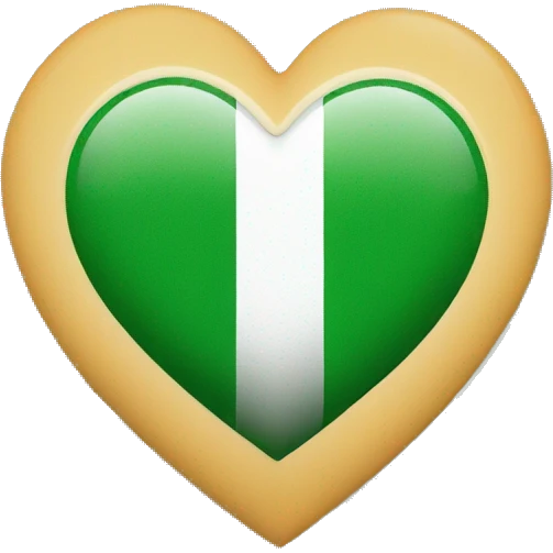 Irish flag heart emoji