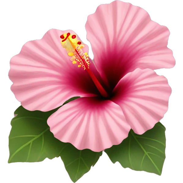 hibiscus flower emoji