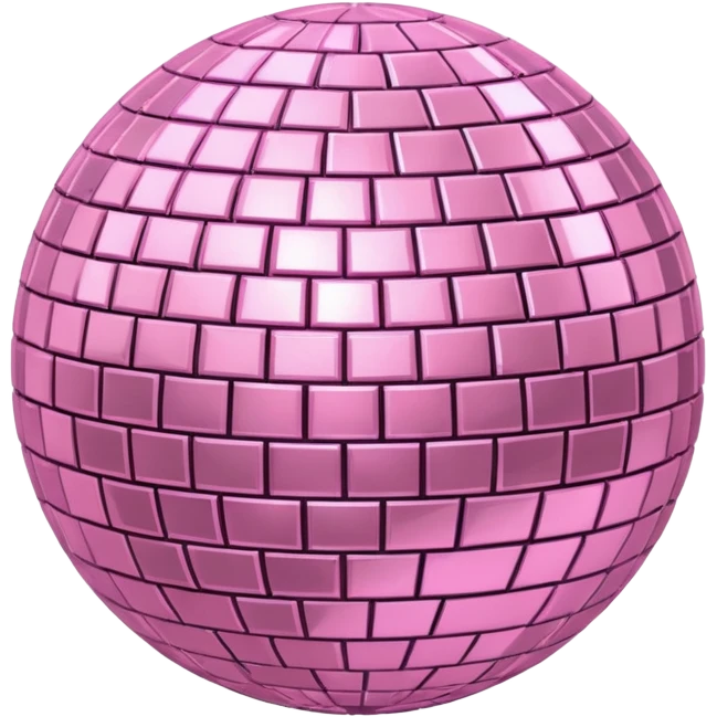 light pink disco ball emoji