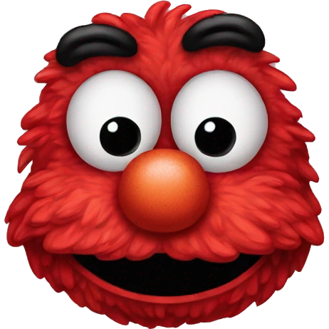 Cute Elmo head emoji