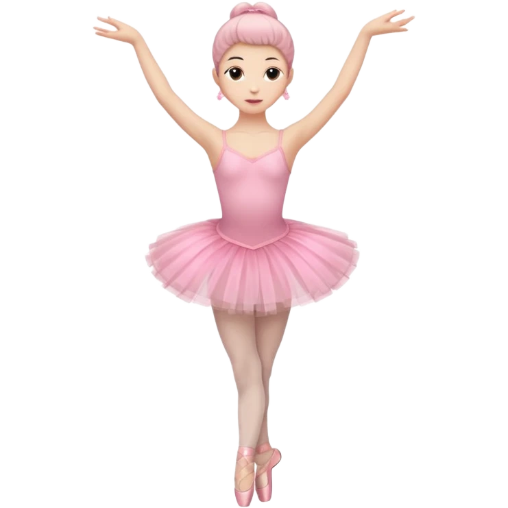 full body balet with pink tutu emoji