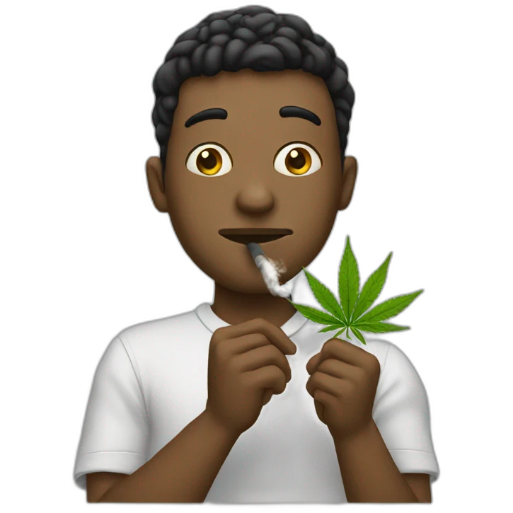 peepo smoking weed emoji