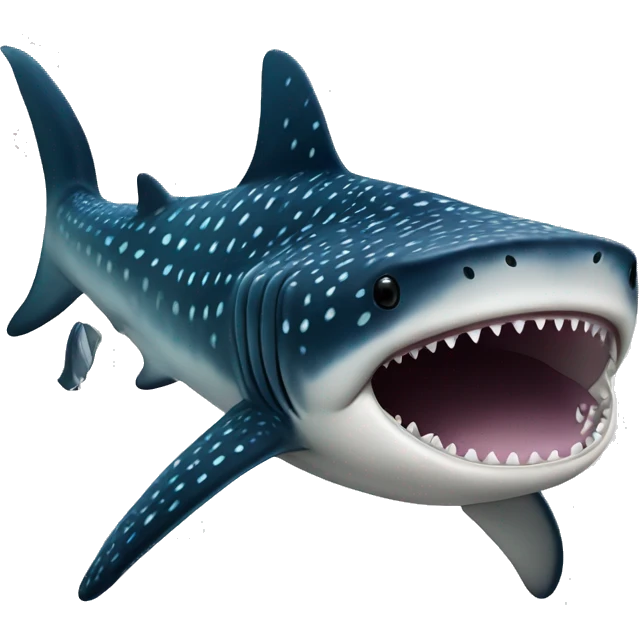 whale shark, widemouth no teeth emoji