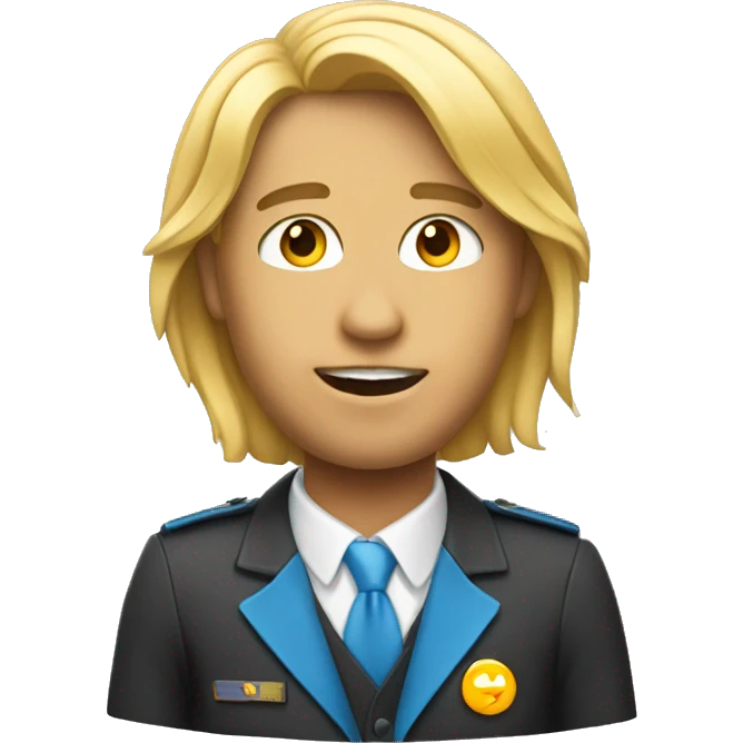 un mec qui est blond emoji