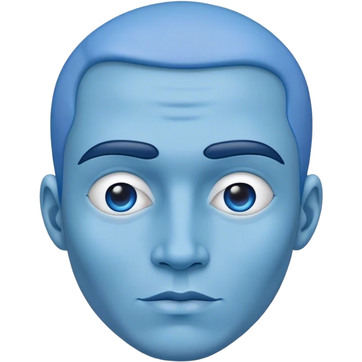 blue man emoji
