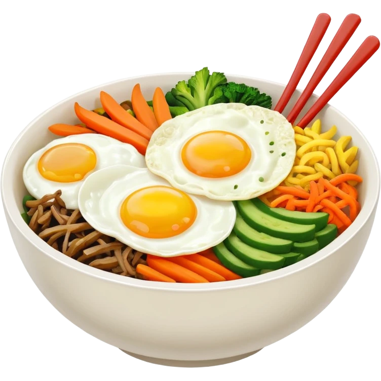 Create an emoji for Korean bibinba  one egg emoji