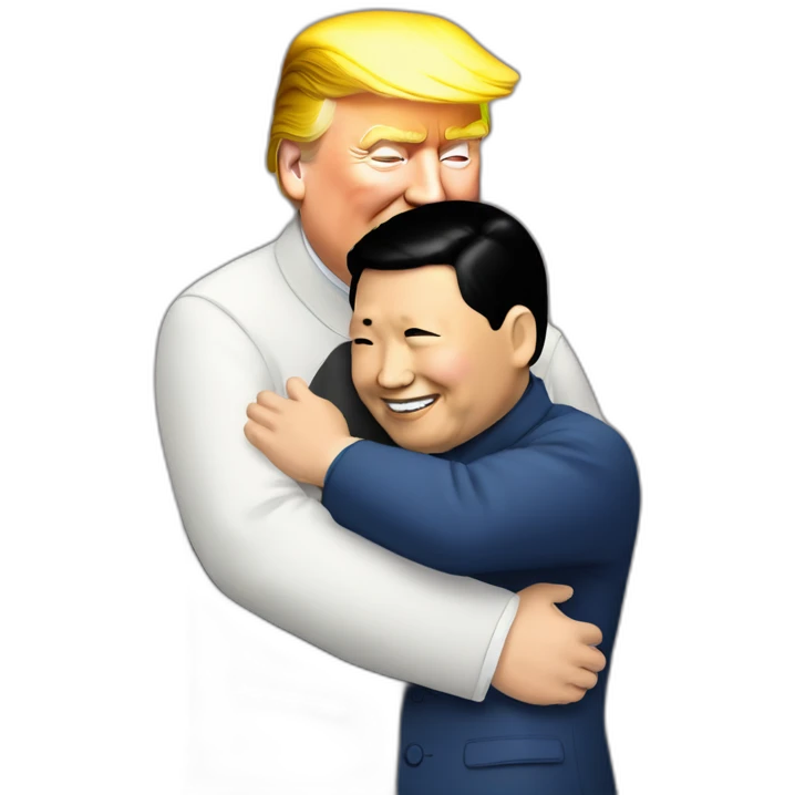 xijinping hugs trump emoji