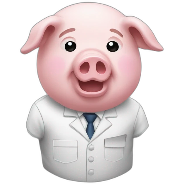 pig dead at work emoji