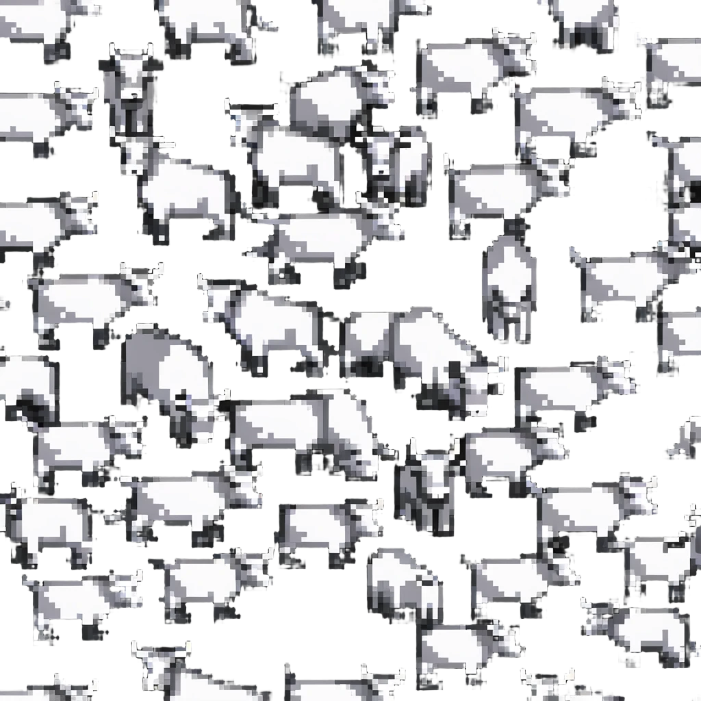 many oxen in a group emoji
