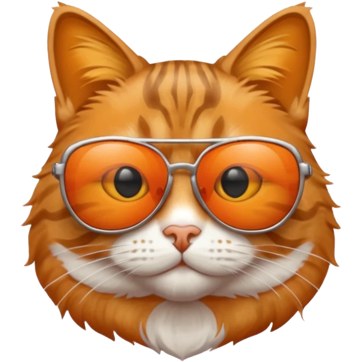 Cat wearing sunglasses emoji