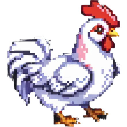 chicken jockey small character riding a chicken emoji