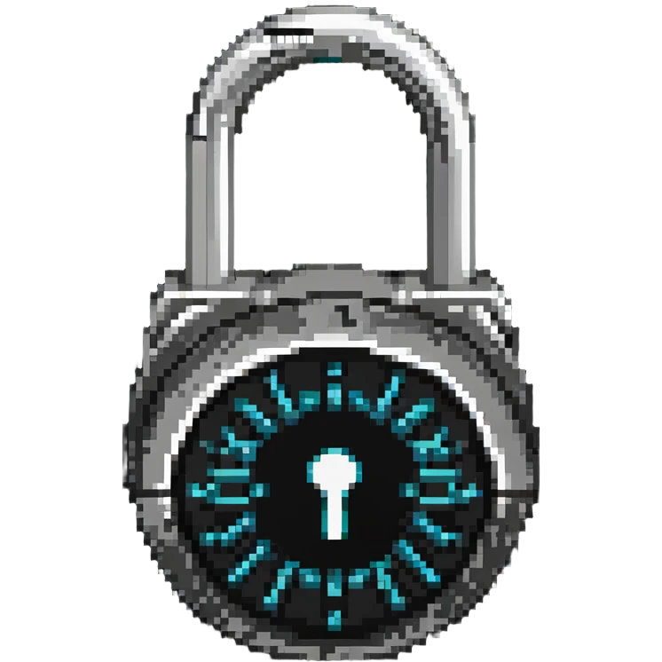 Key unlocking a digital password emoji