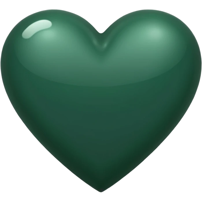 Dark green heart emoji