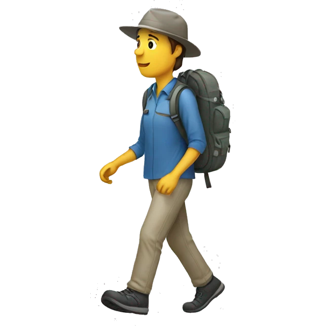 walking excursive  emoji