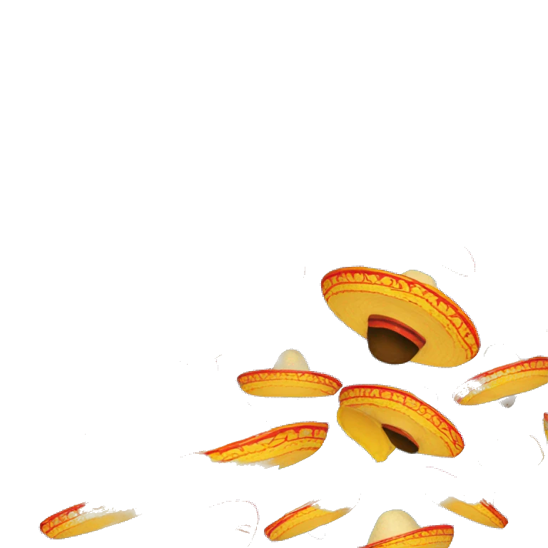 Mexican sombrero inhaling tacos  emoji