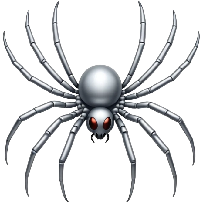Silver spider  emoji