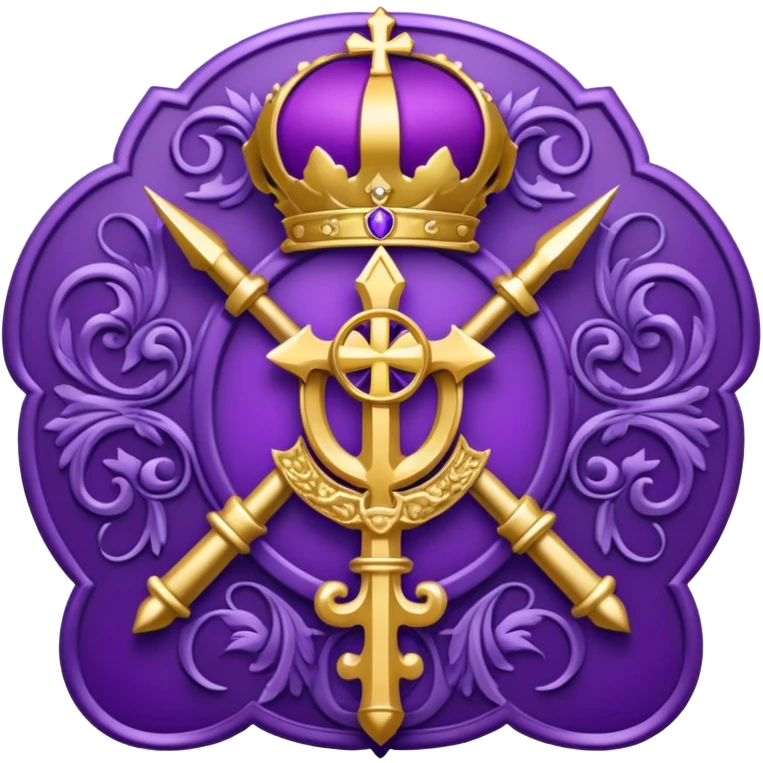 Archibishop emblem violet emoji