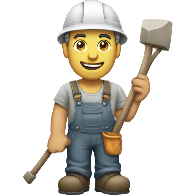 men stone masons  emoji